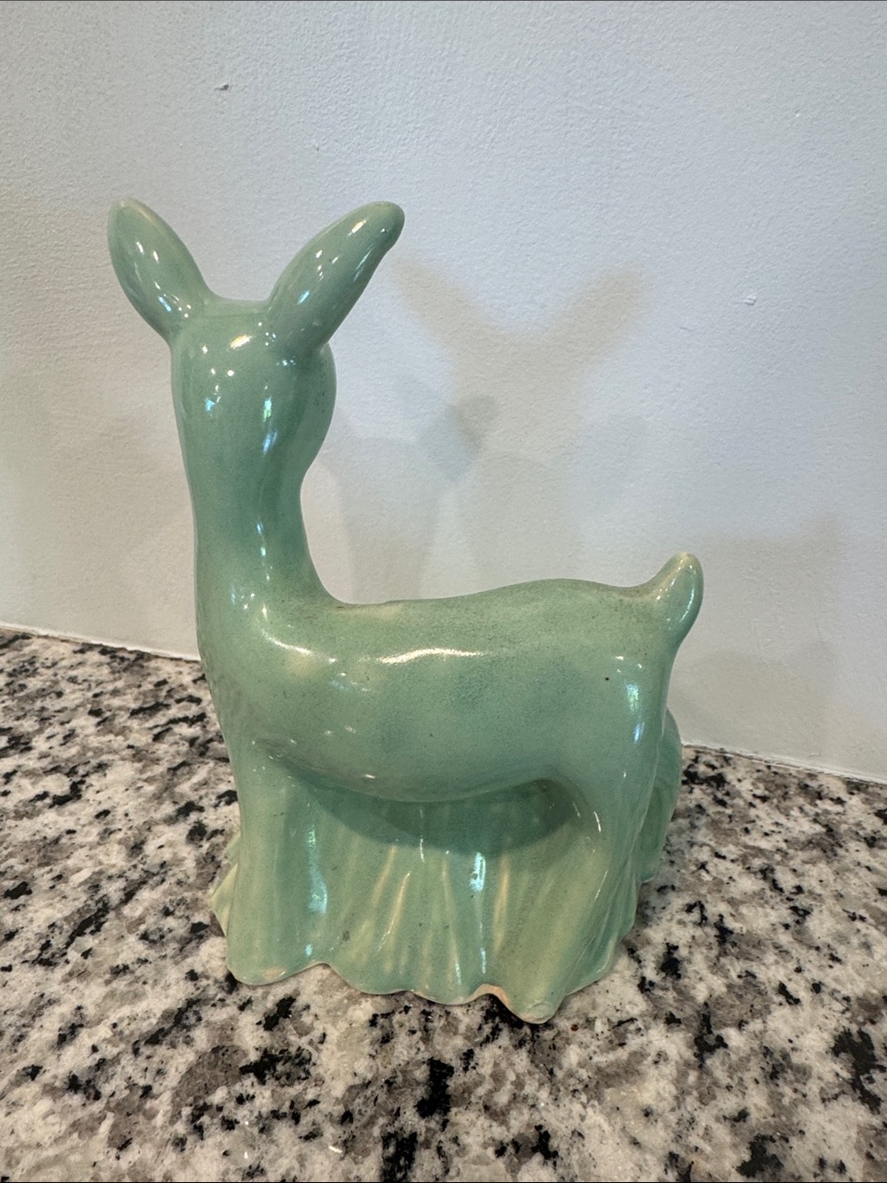 Vintage ceramic deer planter derp face goofy - Picture 3 of 6